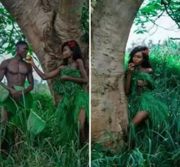 Check Out These Adam And Eve Inspired Pre-Wedding Photos